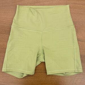 Lululemon Athletica Light Green Bike Shorts
